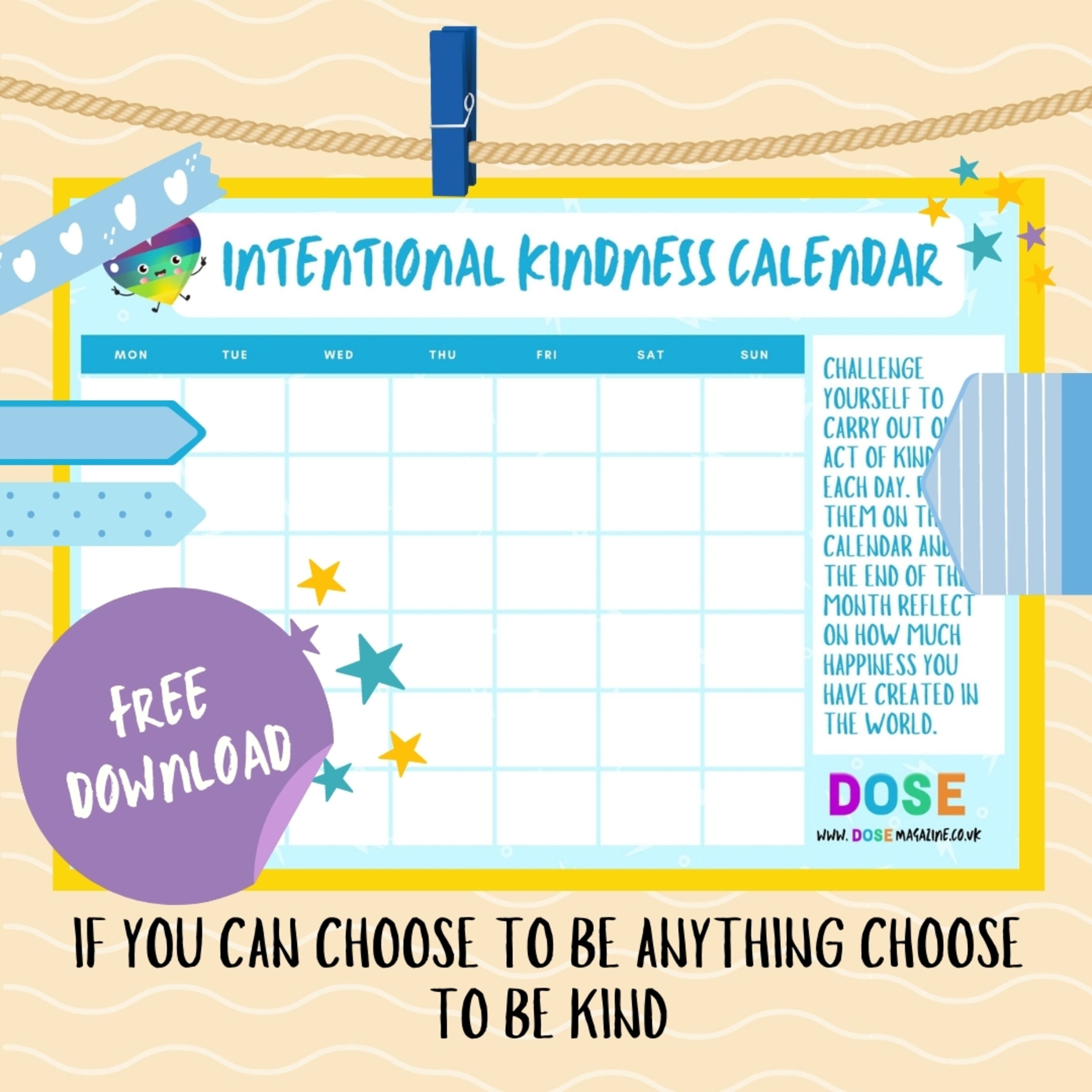 Intentional Kindness Calendar